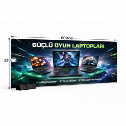 Tekstil Backdrop Stand 600x230cm Düz