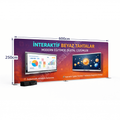 Tekstil Backdrop Stand 600x250cm Düz