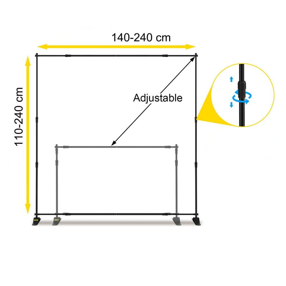 Teleskopik Backdrop Stand 300x240cm – Eko Model 18 Teleskopik Backdrop Stand 300x240cm – Eko Model