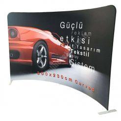 Tekstil Backdrop Stand 300x230cm Oval