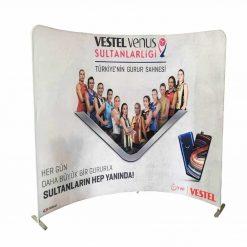 Tekstil Backdrop Stand 230x230cm Oval