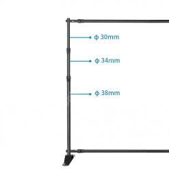 Teleskopik Backdrop Stand 360x300cm – Pro Model 46 Teleskopik Backdrop Stand 360x300cm – Pro Model