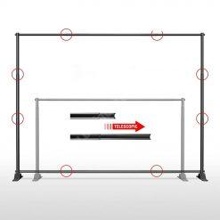 Teleskopik Backdrop Stand 360x300cm – Pro Model 47 Teleskopik Backdrop Stand 360x300cm – Pro Model