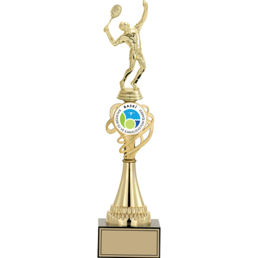 Tenis Erkek Figürlü Kupalar 39, 37, 35 cm | FG-034 - 39