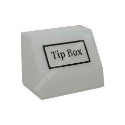 Tipbox – Bahşiş Kutusu Buz Beyaz – 15x10xh12cm