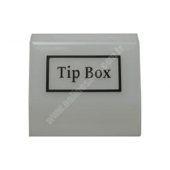 Tipbox – Bahşiş Kutusu Buz Beyaz – 15x10xh12cm