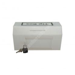 Tipbox – Bahşiş Kutusu Buz Beyaz – 20x13xh12cm