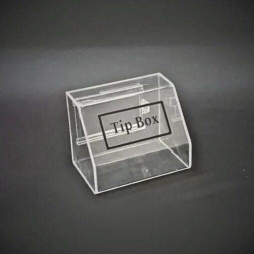 Şeffaf Tipbox Bahşiş Kutusu 15x10x12cm