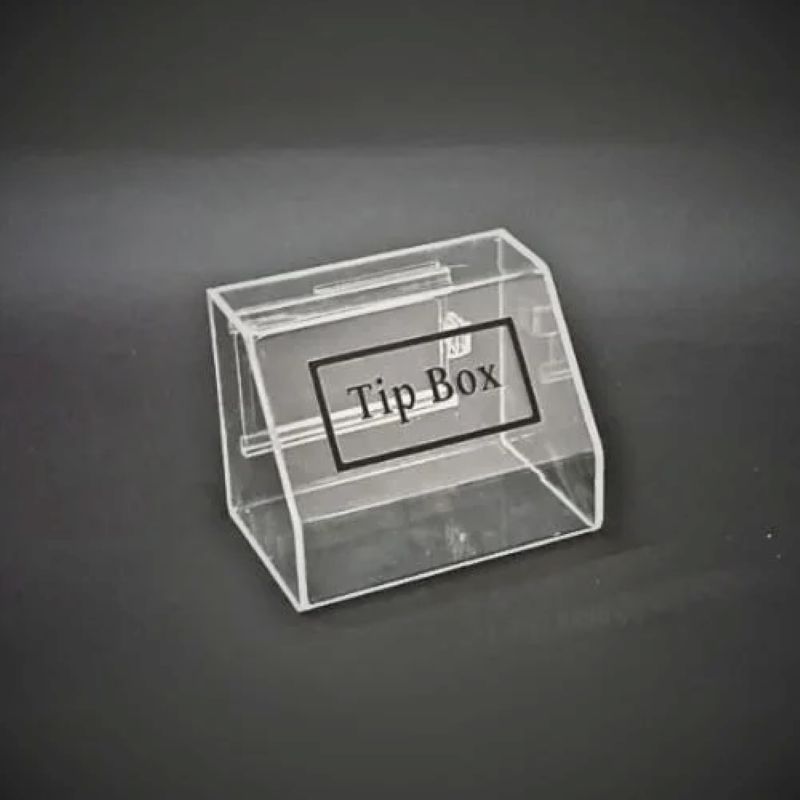Tipbox – Bahşiş Kutusu Şeffaf – 15x10xh12cm