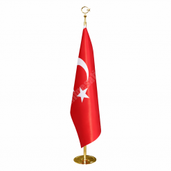 Classic Shop 18 Türk Makam Bayrağı | Pirinç Direkli