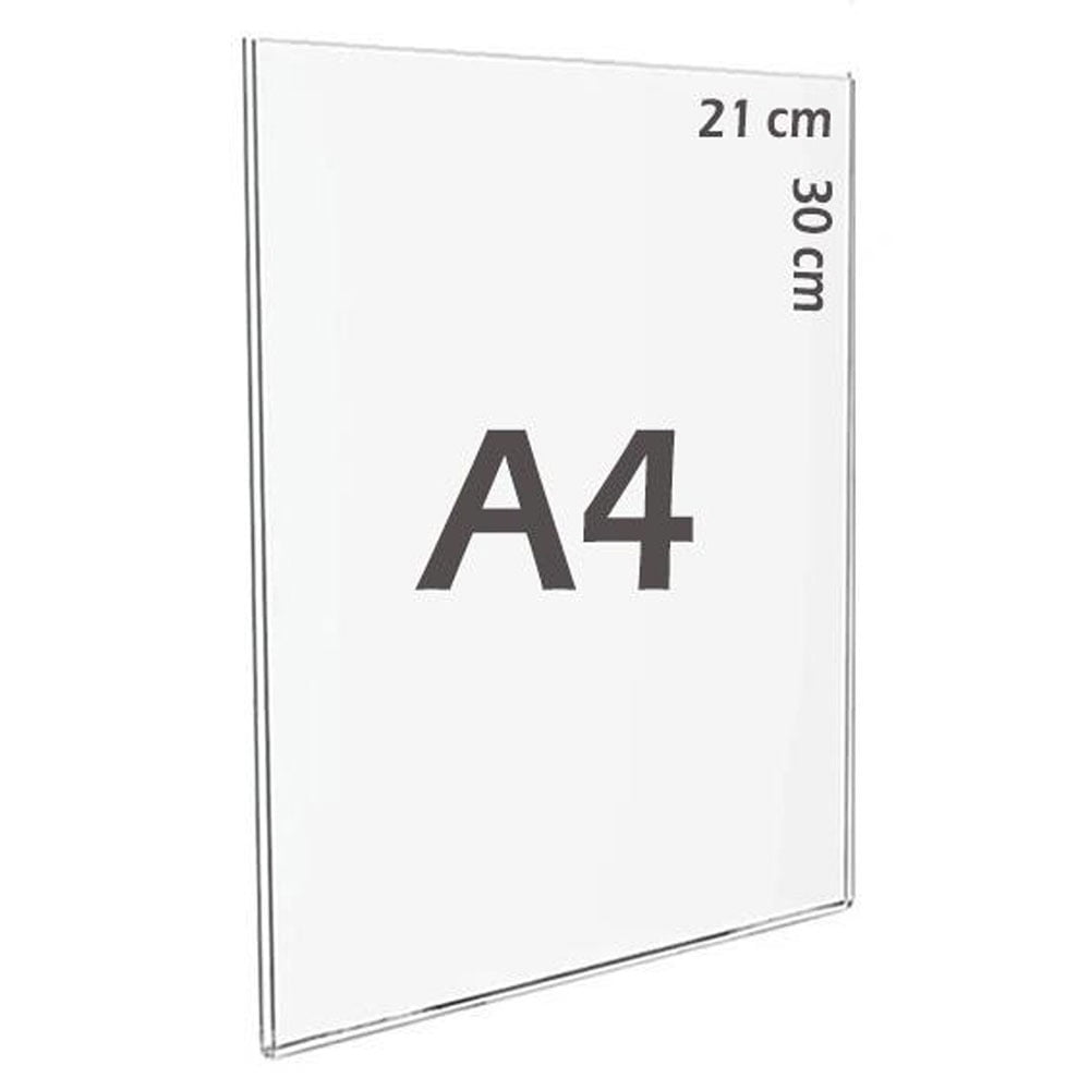 U Tipi Pleksi Föylük/Etiketlik Dikey A4 (21X30cm)