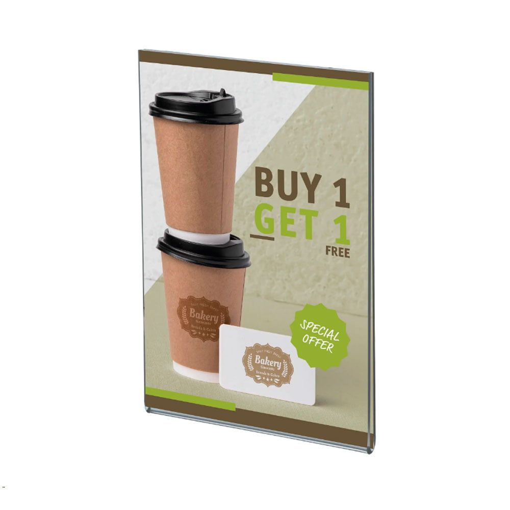 U Tipi Pleksi Föylük/Etiketlik Dikey A5 (15X21cm)