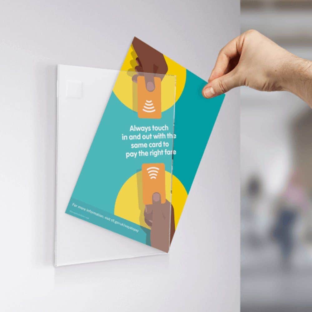 U Tipi Pleksi Föylük/Etiketlik Yatay A4 (21X30cm)