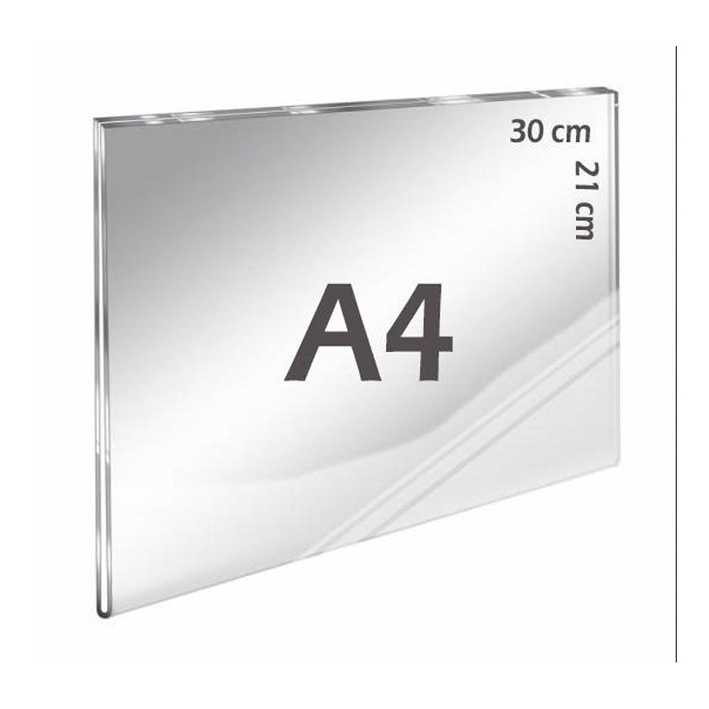 U Tipi Pleksi Föylük/Etiketlik Yatay A4 (21X30cm)