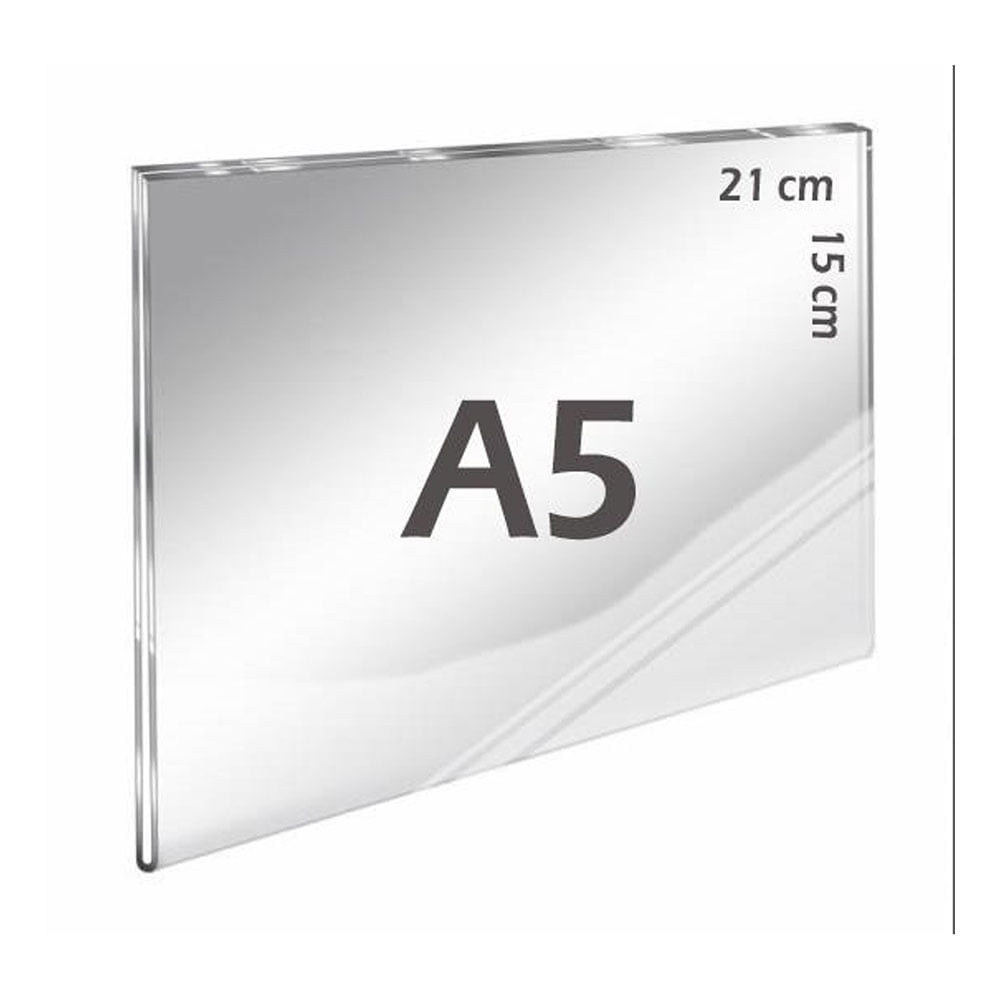 U Tipi Pleksi Föylük/Etiketlik Yatay A5 (15X21cm)