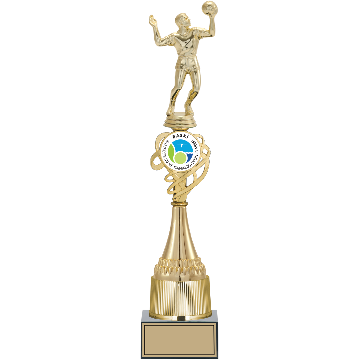 Voleybol Erkek Figürlü Kupalar 44, 41, 38 cm | FG-036 - 44