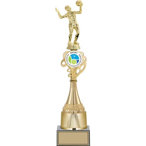 Voleybol Kadın Figürlü Kupalar 44, 41, 38 cm | FG-036 - 44