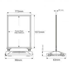 Wind Pro B1 (70x100cm) – SİYAH