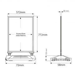 Wind Pro B2 (50x70cm) – SİYAH