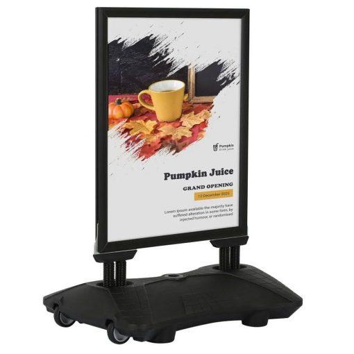 Wind Pro B2 50x70 cm siyah dış mekan reklam panosu
