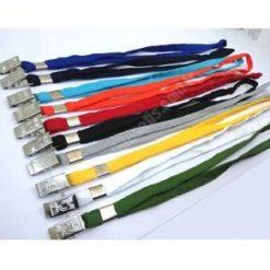 Yaka Kartı Boyun askı ipi Metal Klips Renkli