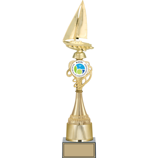 Yelken Figürlü Kupalar 46, 43, 40 cm | FG-033 - 46