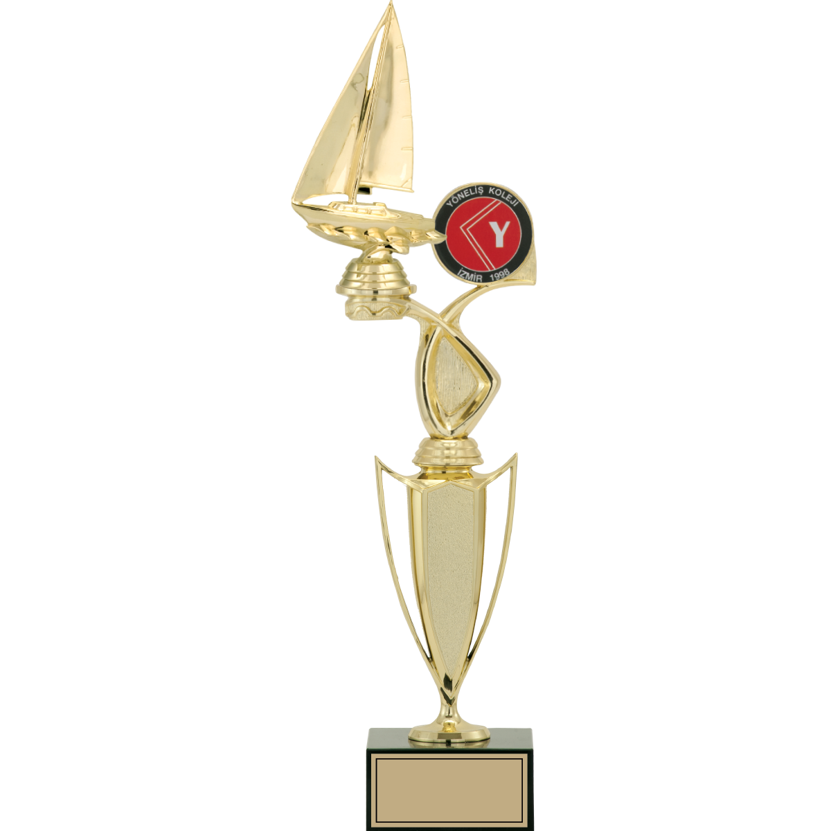 Yelken Figürlü Kupalar 47, 45, 43 cm | FG-043 - 47