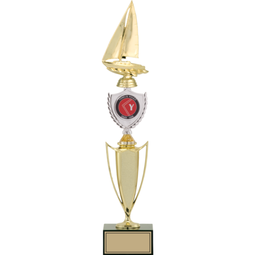 Yelken Figürlü Kupalar 49, 48, 45 cm | FG-042 - 49