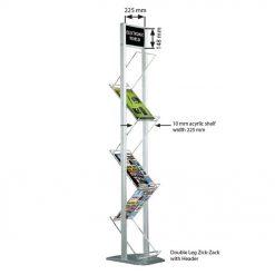 Classic Shop 25 Zig-Zag Broşürlük Çift Ayaklı Alınlıklı