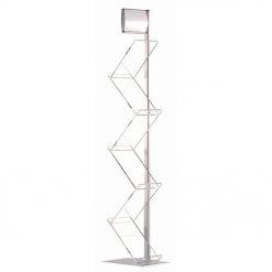 Zig-Zag Broşürlük Tek Ayaklı Alınlıklı