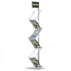 Zig-Zag Broşürlük Tek Ayaklı Alınlıklı