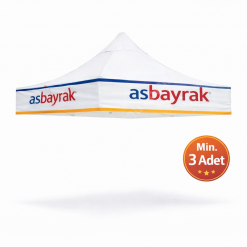 Baskılı Gazebo Tavanı 3×3 (İskelet Hariç) – Min. 3 Adet