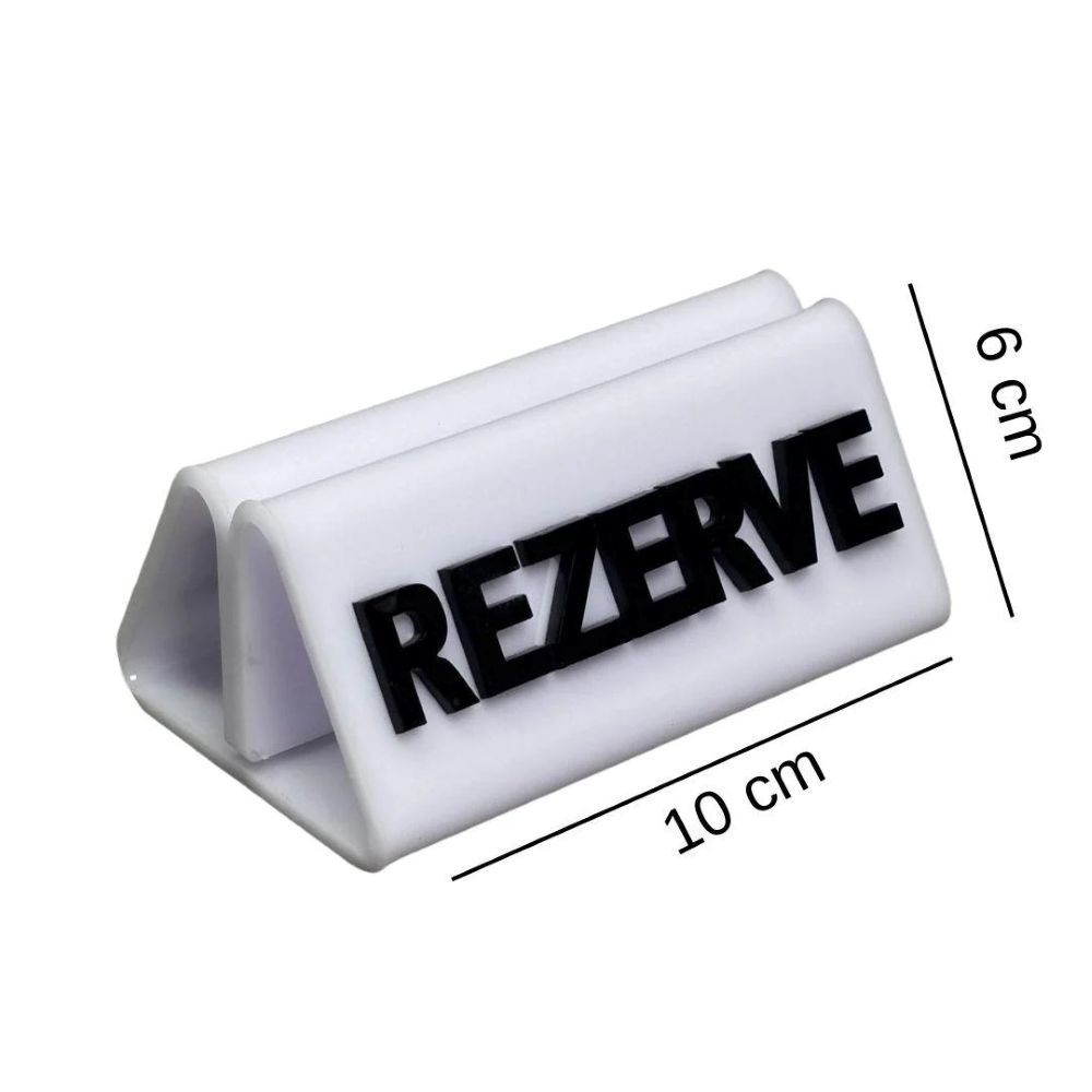 Adisyonlu Rezerve Beyaz-Siyah