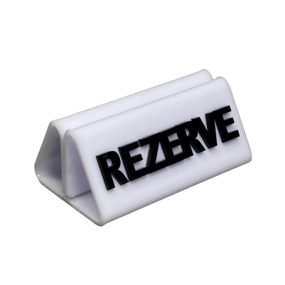 Adisyonlu Rezerve Beyaz-Siyah