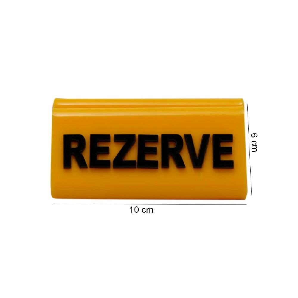 Adisyonlu Rezerve Sarı – Siyah