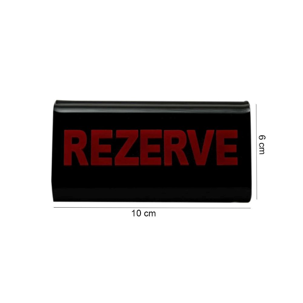 Adisyonlu Rezerve Siyah – Kırmızı