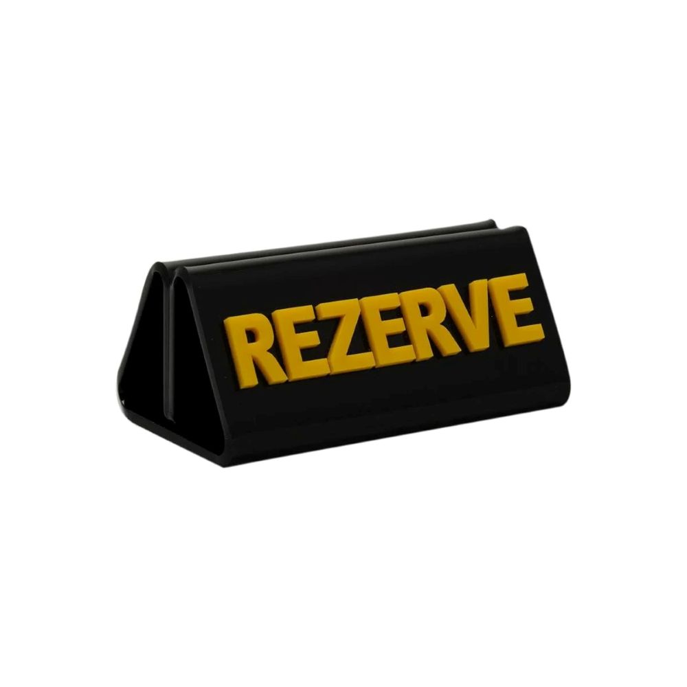Adisyonlu Rezerve Siyah – Sarı