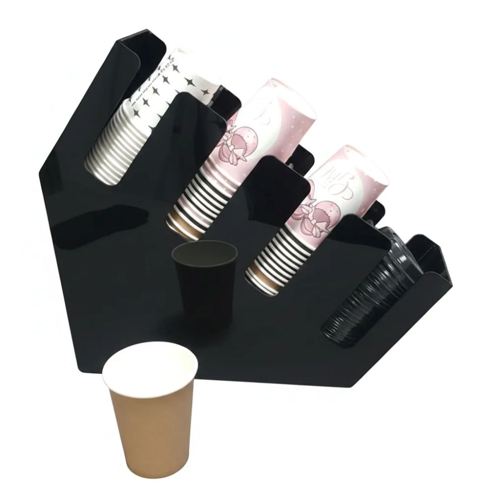 Kahve Kabı Organizer 4’lü Karton Bardak Standı