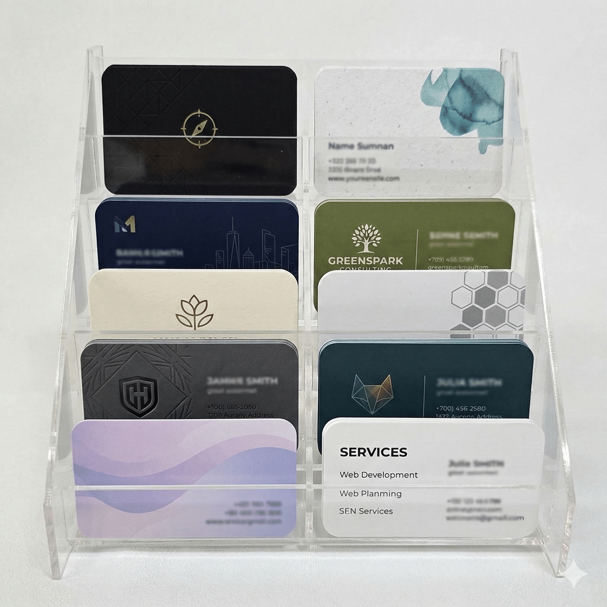 Masaüstü Kartvizit Organizer 10’lu Kartvizitlik 10 Masaüstü Kartvizit Organizer 10’lu Kartvizitlik