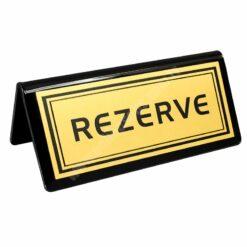 Gold Pleksi Masa Rezervasyon Standı