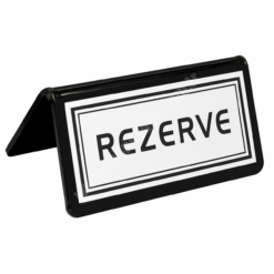 Pleksi Masa Rezerve Silver - Otel Restoran Logolu Baskılı Üretici