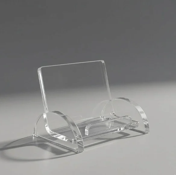 Şeffaf Akrilik Kartvizit Standı Oval