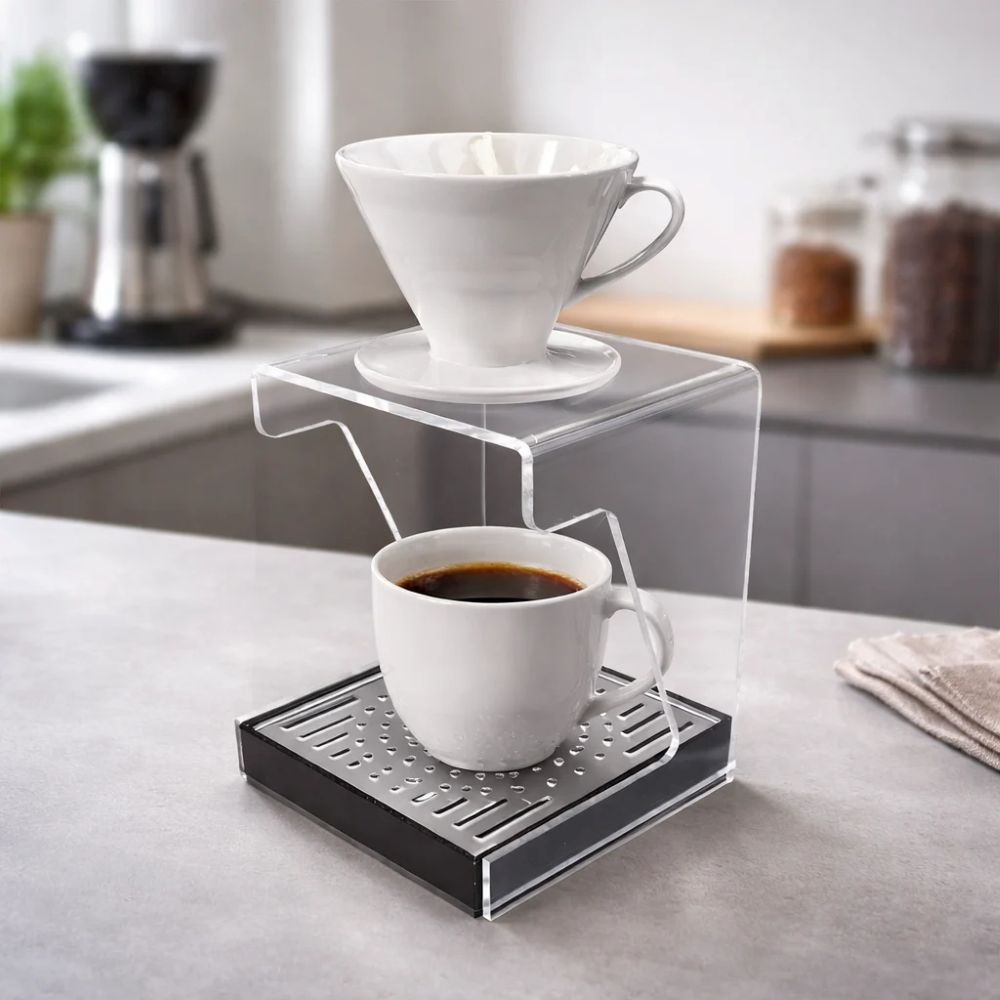 Şeffaf Akrilik V60 Kahve Standı