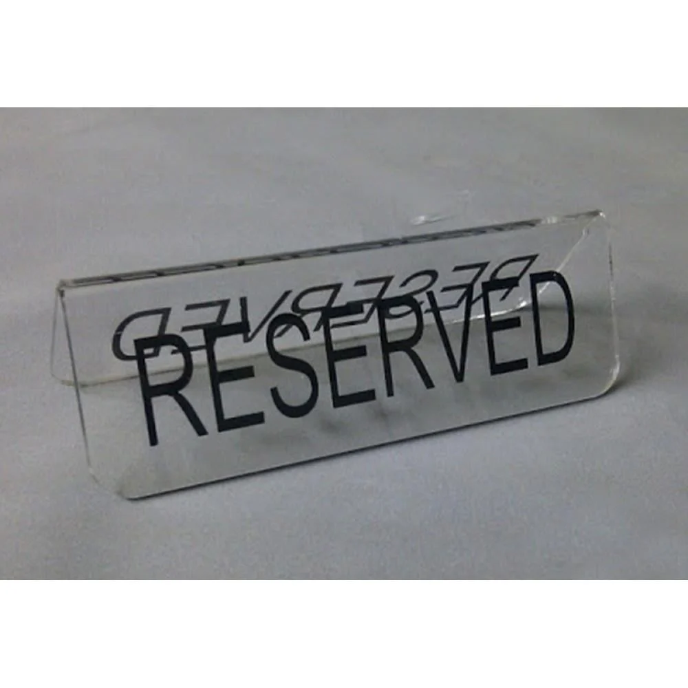 Şeffaf Pleksi Reserved – 15x5x5h