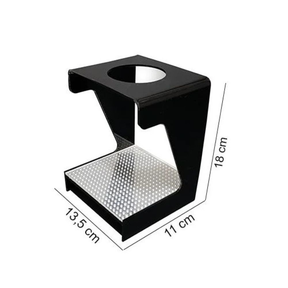 Siyah Akrilik V60 Kahve Standı 7 Siyah Akrilik V60 Kahve Standı