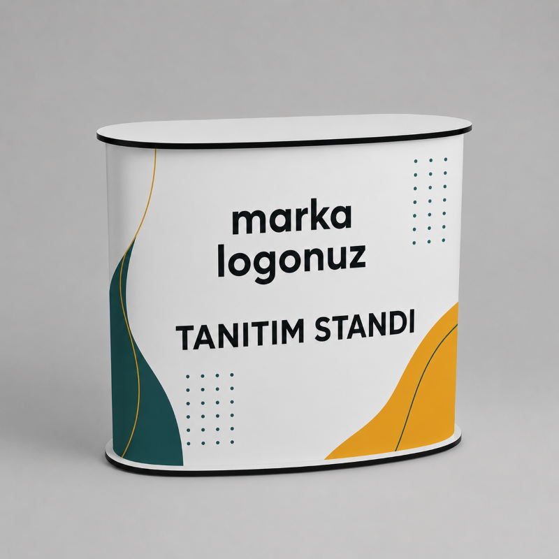 Woody Desk Karşılama ve Tanıtım Standı