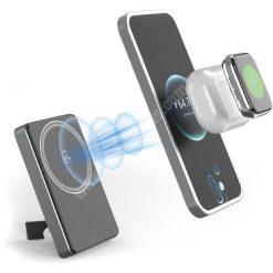 Logolu | Baskılı Asos 3 İn 1 Magsafe Wireless PD/3A Powerbank