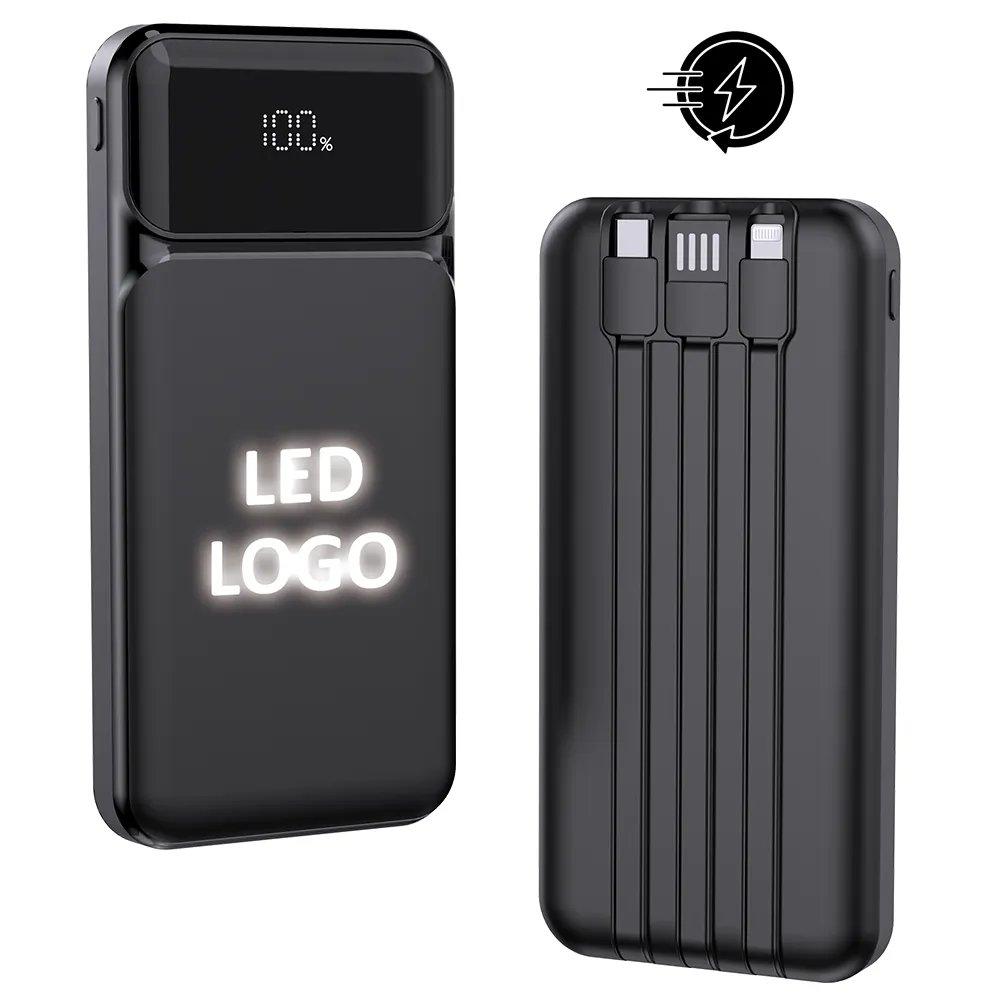 Logolu | Baskılı Casyo Işıklı PD/3A Powerbank 1 Logolu | Baskılı Casyo Işıklı PD/3A Powerbank