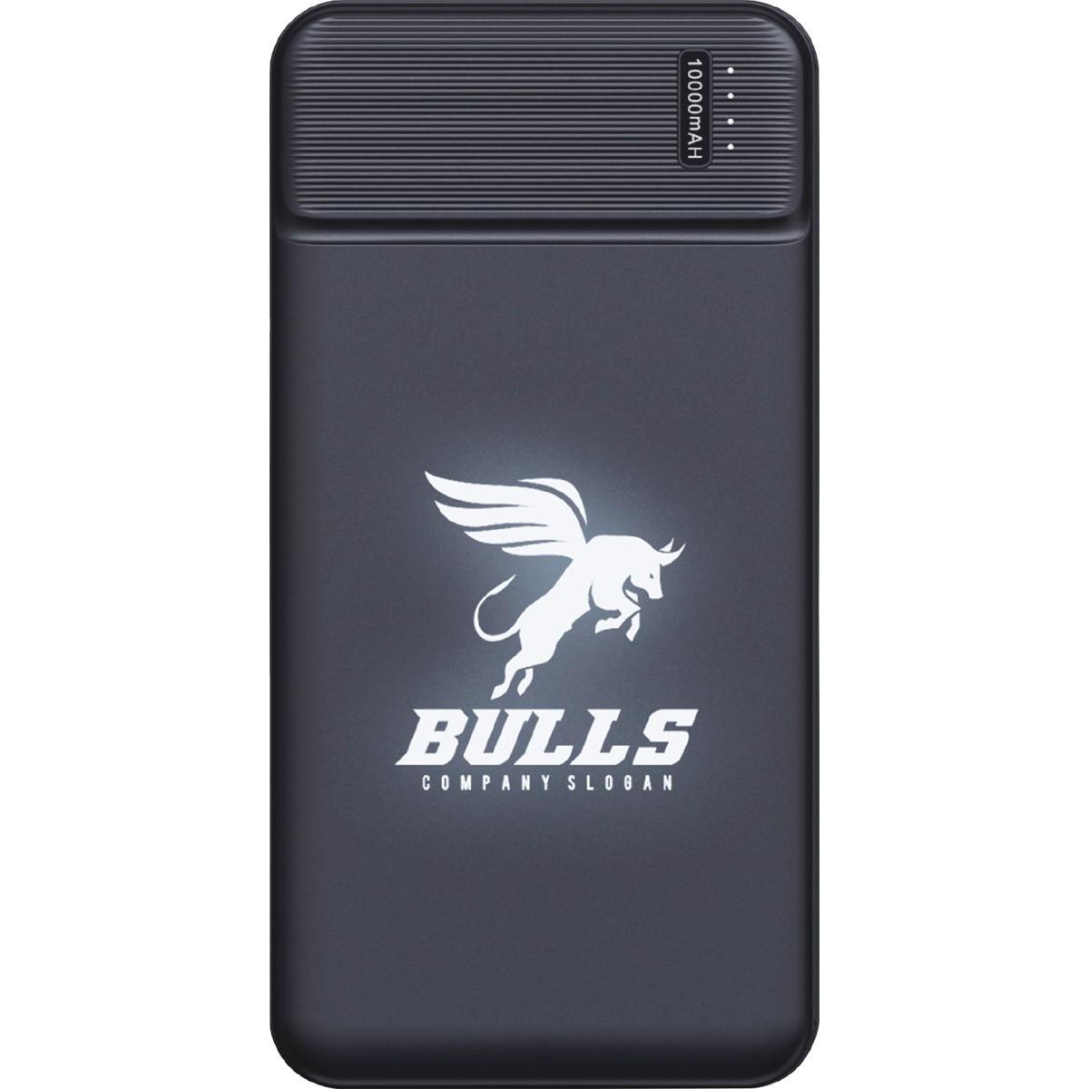 Logolu | Baskılı Erna Işıklı Rubber Powerbank 1 Logolu | Baskılı Erna Işıklı Rubber Powerbank