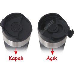 Logolu | Baskılı French Press 500 ml Termos Bardak